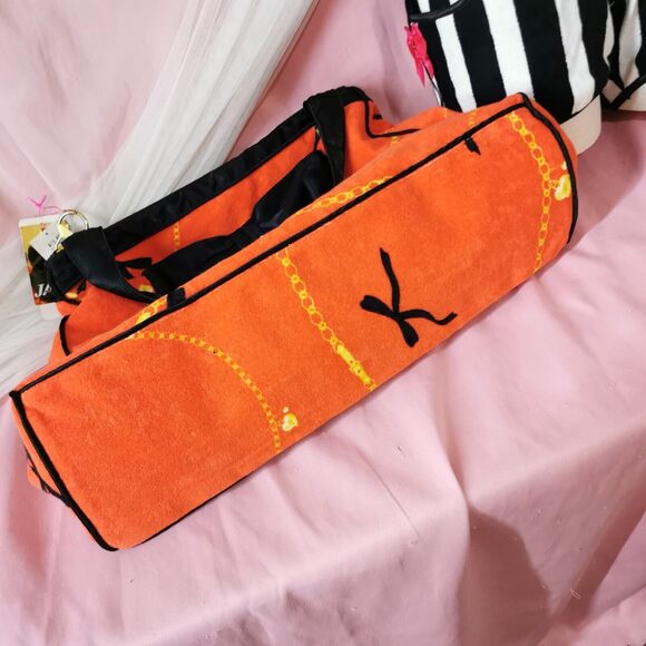 Glamorous Jane Oversized Tote Bag Purse Terry Beach 2000's Rare Agejo Gyaru Gal - Picture 7 of 10